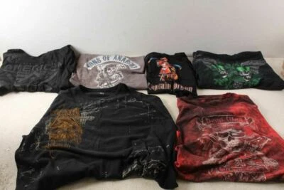 6 Dark T Shirt Captain Morgan Rum Sons Anarchy Dead Men Tell No Tales 3XL - Image 1 of 4