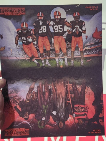 NFL Cleveland Browns Cincinnati bengals Legends Poster -  SGA - 2022 Cover