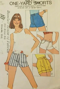 S-6946 One-yard Shorts Sewing Pattern Simplicity Size 10 Cut & Complete - Picture 1 of 4