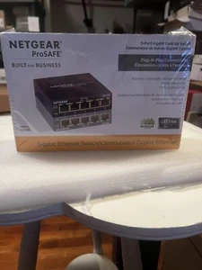 NETGEAR ProSAFE GS105 5 Port Gigabit Switch NIB - Picture 1 of 3