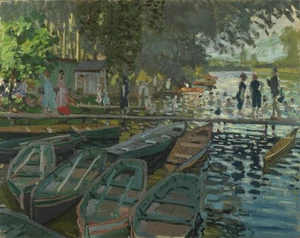 Monet, Claude - Badegäste in la Grenouillère - Bild 1 von 2