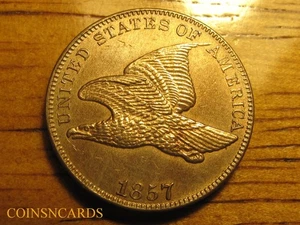 1857 Flying Eagle Cent Obverse of 1856 Error Uncirculated Choice Monster Scarce! - Picture 1 of 4