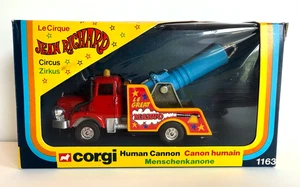 Camión de bala de cañón humano Corgi 1163 Jean Richard Circus. ¡¡¡JUGUETE COMO NUEVO!!! ¡¡CAJA CASI NUEVA!!! - Imagen 1 de 20