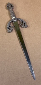 Vintage Toledo Metal Sword 10" Long Letter Opener El Cid "Advance" - Free Ship - Picture 1 of 15