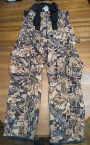 Vintage Mossy Oak Overall XL Forest Floor Camo Insulated Chill Cutter Bib Lined - Bild 1 von 19