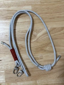 Melange Collection 6.0mm Polyester Rope Strap Adjustable 86-155cm White - Photo 1/2