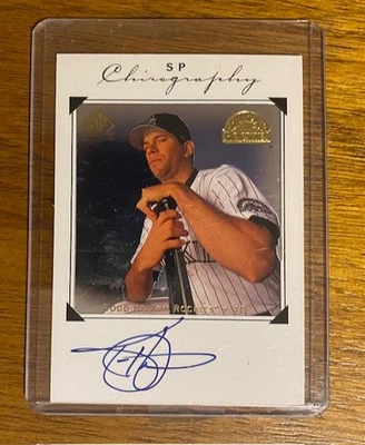 Todd Helton 1998 SP Chirography, NM/MT condition. Grade worthy. - Image 1 of 2