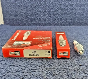 (QTY 8) Champion 431 RC14YC: Copper Plus Spark Plugs - Picture 1 of 9