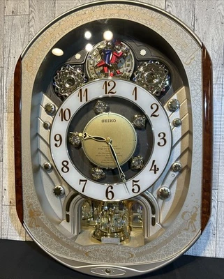 2007 Seiko Melodies in Motion Collector's Edition Swarovski Crystal Clock Tested - Image 1 of 4