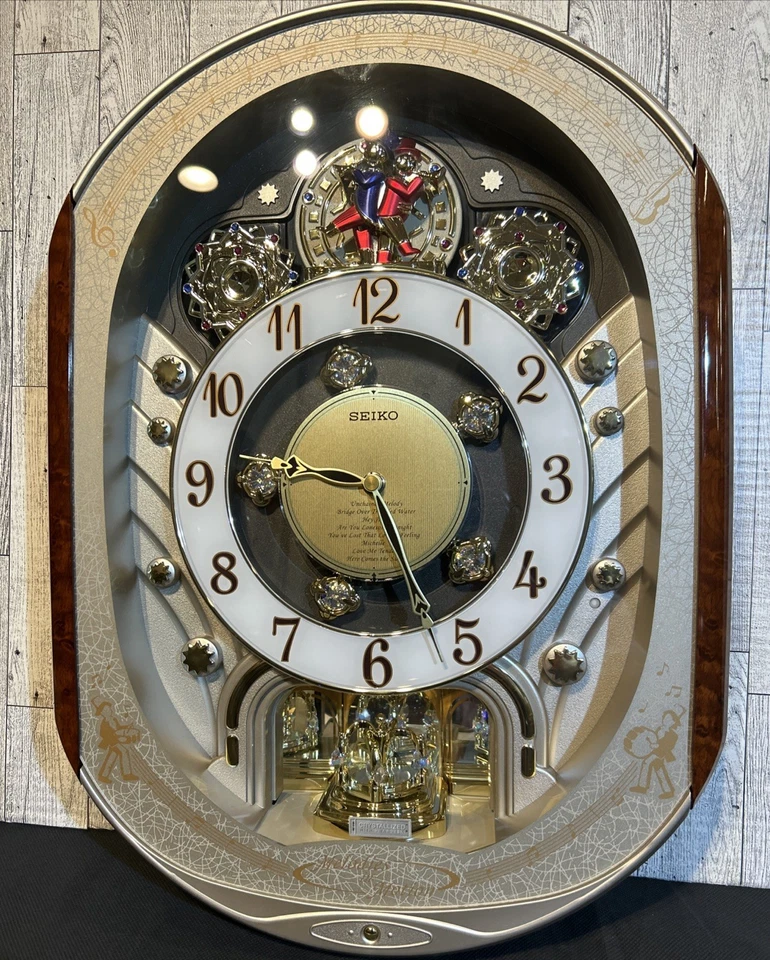 2007 Seiko Melodies in Motion Collector's Edition Swarovski Crystal Clock Tested - Image 1 of 4