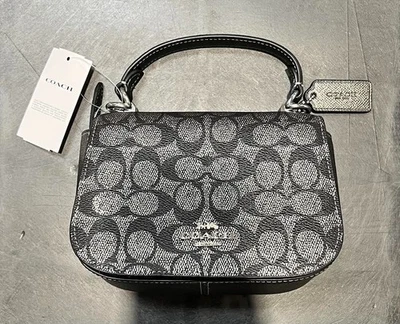 Bolso Coach Lysa con asa superior en lona metálica exclusiva CX576 Foto 1 de 3