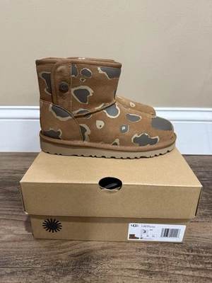 NIB Kids UGG Size 3 Jona Appaloosa Boot Classic Mini HWD Brown - Image 1 of 4