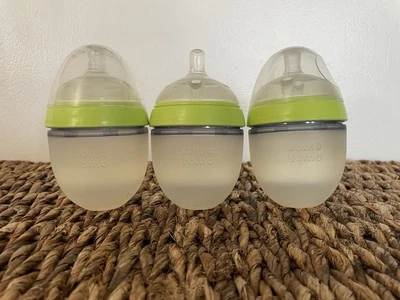 Comotomo Baby Bottles 5 Oz /150 ml Bundle Lot Of 3 Green - Image 1 of 4