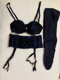 Agent Provocateur Stephanee bra (34B) and suspenders (3) worn once
