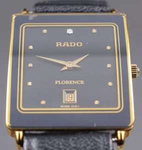 [Exc+5] RADO FLORENCE 160.3605.2 Black Dial Unisex Quartz Watch - Picture 1 of 14