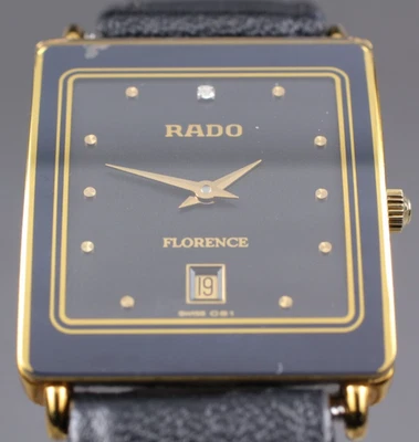 [Exc+5] RADO FLORENCE 160.3605.2 Black Dial Unisex Quartz Watch - Image 1 of 4