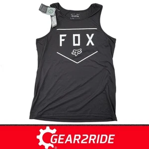 Mens Fox Racing T-Shirt FOX Premium Shield Black Tank Casual MX & MTB - SMALL - Picture 1 of 2