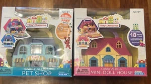 NUOVO PICCOLO SOGNO PORTA CON SÉ MINI CASA DELLE BAMBOLE E NEGOZIO DI ANIMALI PLAYSET - Foto 1 di 6