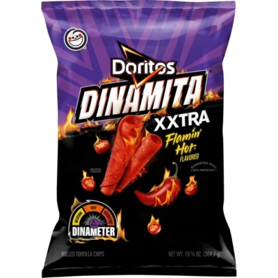 Doritos Dinamita Rolled Tortilla Chips XXTRA Flamin’ Hot Flavored, 10.75 oz Bag - Image 1 of 4