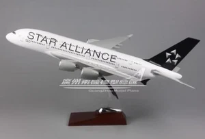 Avión de pasajeros 45 cm Star Alliance Airbus A380 modelo de avión de resina - Imagen 1 de 15