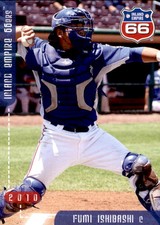 2010 Inland Empire 66ers Grandstand #18 Fumi Ishibashi Gunma Japan Baseball Card