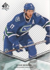 2011-12 SP Authentic Canucks Hockey Card #24 Ryan Kesler