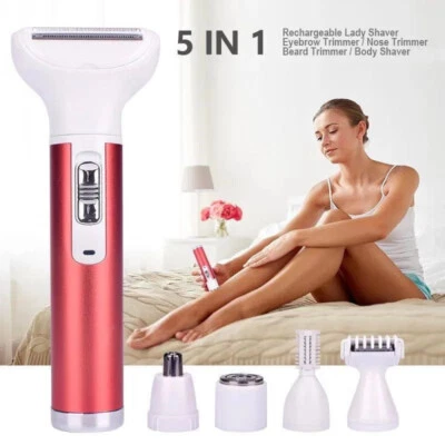 5 in1 Elektrischer Rasierer Intimbereich Damenrasierer Bikini Trimmer Epilierer - Bild 1 von 4