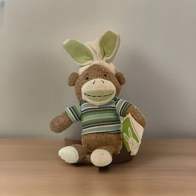 New DanDee Collector’s Choice 12" Sock Monkey W/Rabbit Ears (1ENV) - Image 1 of 4