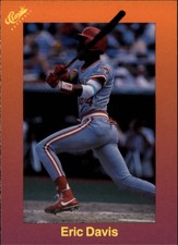 1989 Classic Travel Orange Baseball Card #109 Eric Davis