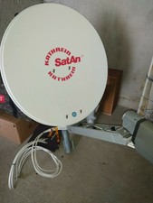 Kathrein Satelitenanlage mit Quad LNB, Verteiler, Kabel,Halterung