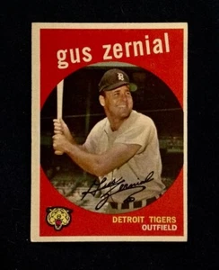 1959 Topps Baseball #409 Gus Zernial Detroit Tigers EX-EX-MT envío gratuito - Imagen 1 de 2