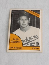 1977 TCMA Minor League Clinton Dodgers Jim Peterson #0329 M2