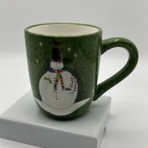 VTG Oneida Snowmates Coffee Mug GREEN/ 4.5" Tall ~ - Picture 1 of 5