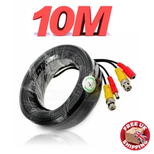 10M HD BNC DC Power Lead CCTV Security Camera DVR Data Power Extension Cable UK - Picture 1 of 6