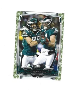 2014 Topps Camo #130 Philadelphia Eagles Riley Cooper Zach Ertz/399 - Imagen 1 de 2