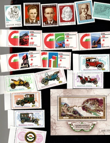 Hungary sc#2320-2,2347-61 #2362 Souvenir Sheet (1974-5) Complete MNH Cover