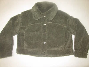 Lululemon Women's Textured Fleece Button Jacket * Dark Olive * Size 8 * - Picture 1 of 10