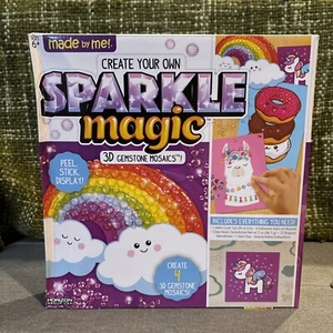 DIY Made By Me “Create Your Own Sparkle Magic” 3D Gemstone Mosaics Craft Kit NEW - Picture 1 of 9