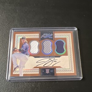 Jonathan Gray 2016 Prime Cuts Baseball TRIPLE PATCH AUTO /99 Colorado Rockies