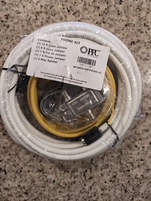 PPC 606212-PPC Phone Kit Coax/CAT 5E/Phone Jumper 2-Way Splitter - Image 1 of 4