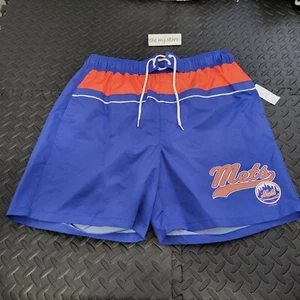 G-III BY Carl Banks New York Mets Lined Swim Trunks Men's Sz 2XL NWT - Picture 1 of 5