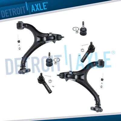 6pc Front Lower Control Arms Tie Rod for 2005-2010 Jeep Grand Cherokee Commander - Image 1 of 4