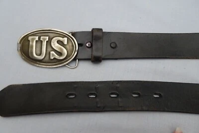 Colorado Silver Star Unión Guerra Civil de Estados Unidos Hebilla y Cinturón de Cuero EE. UU. Talla 36 COMO ESTÁ Foto 1 de 4