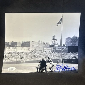 DON LARSEN SIGNED WS PG 10-8-56 FINAL GAME OLD YANKEE STADIUM PHOTO JSA -1 # - Picture 1 of 3