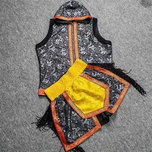 Conjunto de bata de entrada de lucha de combate pantalones cortos de arena de Muay Thai personalizada MMA - Imagen 1 de 5