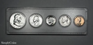 1957 Proof Set Uncirculated US Mint Silver Coins - Picture 1 of 2