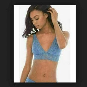 Soma Bralette XS Spitzen Plunge BH Riviera Blau Kabellos - Bild 1 von 2