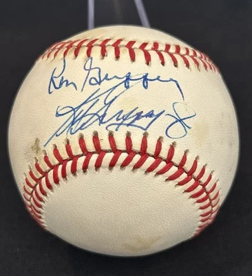 Ken Griffey & Ken Griffey Jr. Signed Official American League Baseball PSA/DNA - Image 1 of 4