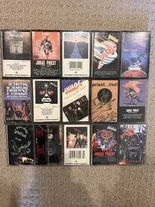 Judas Priest: Collection of 15 Cassette Tapes - Rock, Hard Rock - (lot #7) - Picture 1 of 8