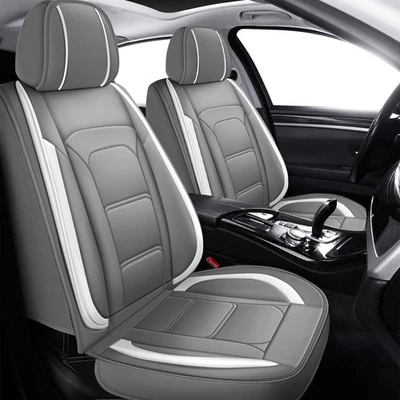 For Honda Accord/Civic/CR-V/Clarity/Insight Leather Car Seat Covers Protectors - Image 1 of 4